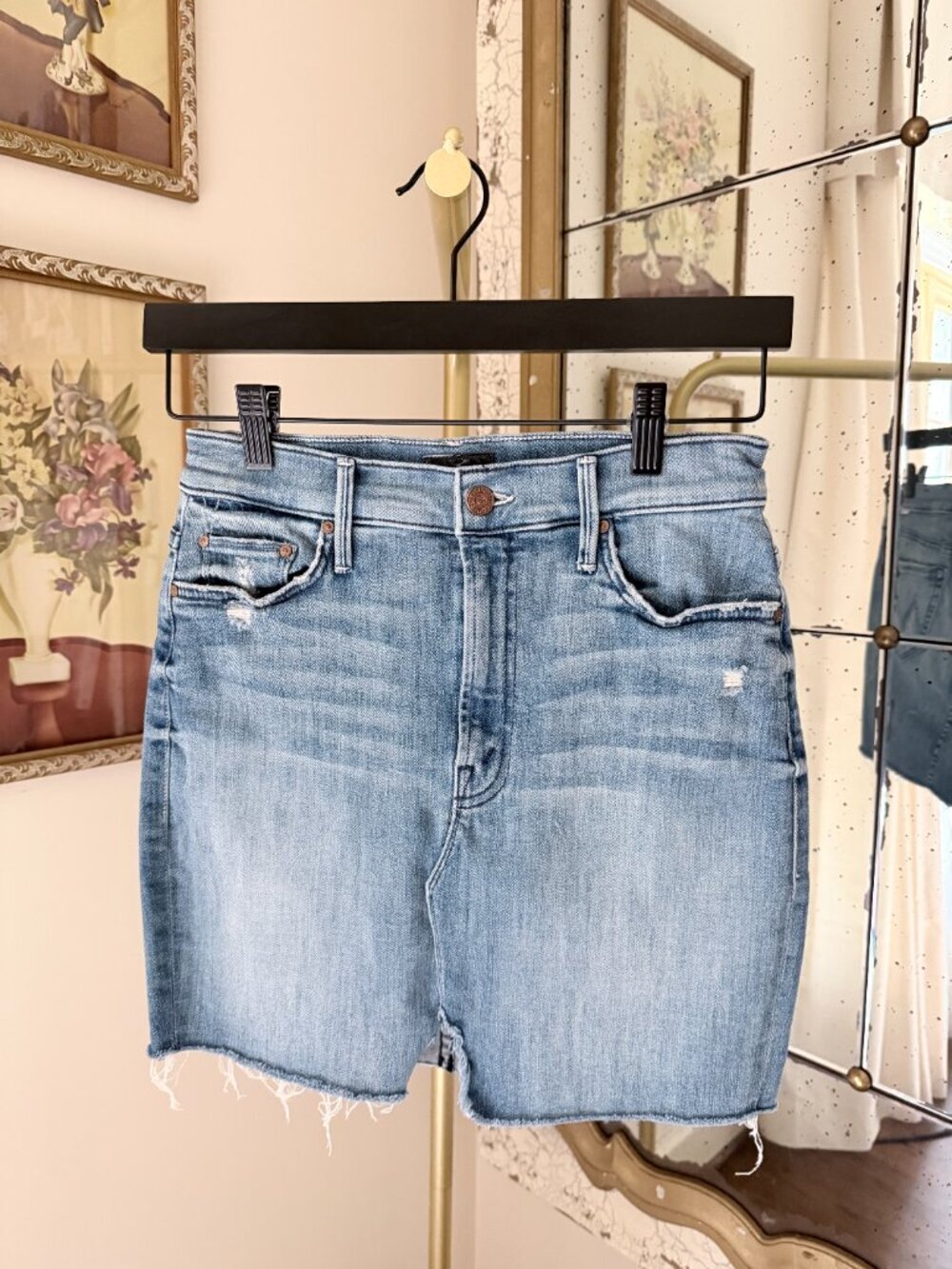 MOTHER The Sacred Slit Mini Skirt